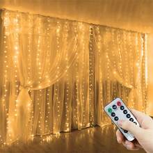 USB Powered Curtain Lights, 8 Modes Remote Control Fairy Lights, Suitable For Bedroom, Valentine's Day, Christmas, Wedding, New Year Home Decor, Holiday Lighting String, Party Decoration - USB Curtain Light - View 5