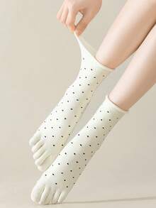 Vớ chấm bi cho nữ, vớ mỏng thoáng khí đa năng, vớ cổ cuộn dễ thương cho phái nữ, mùa hè. - Nhiều màu - Xem 6