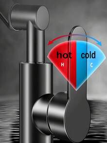 1个不锈钢水龙头延长杆，冷热水双出，适用于厨房和浴室水槽 - 彩色 - 查看 5