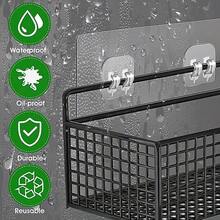 4 Adhesive Shower Rack Hooks - Strong, Waterproof, No Drilling Required Bathroom Storage Wall Mount - Suitable For Soap, Towels, And Accessories, Shower Accessories, Practical Hooks - 4PCS - 查看 3