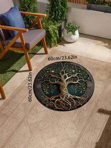 欧美风格逼真 3D 地毯，创意客厅/卧室/电脑室/书房地毯，防污，可机洗（颜色可能因显示效果而略有不同） - 彩色 - 查看 5