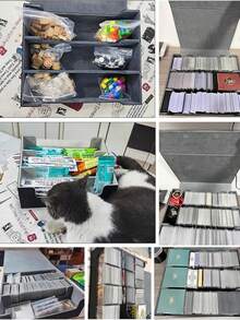 1800pcs High Capacity Card Box For Tabletop Games, Trading Card Games, Collectible Card Games - Multicolor - View 3