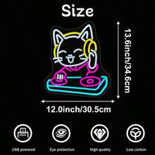 1 Peça Sinal de Néon Multicolorido Divertido dos Anos 80, Luz Decorativa de Parede a LED Alimentada por USB, Perfeita para Decoração de Homens, Bar, Clube, Quarto, Festa, Presente Ideal de Aniversário e Feriado - luz policromática - Visão 12