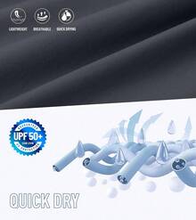 Men's Swim Trunks Quick Dry Board Shorts With Zipper Pockets Beach Shorts Bathing Suits Men - No Mesh Liner - 深灰色 - 查看 5