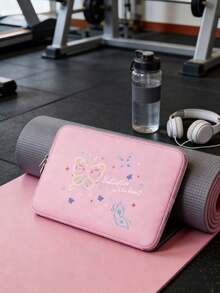 Butterfly Printed Computer Bag Laptop Bag, Classroom Bag, Teacher Bag, Classroom Bag, School Back Bag, Tablet, School Supplies, Laptop Cover, Laptop Sleeve, Laptop Bag & Case, School Essentials, Valentine,Birthday Gift, Holiday Gift - Multicolor - View 4