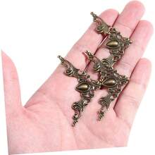 24Pcs Metal Book Corner Protectors Antique Bronze Vintage Metal Corner Protectors Albums Scrapbooking Furniture Case Box Edges - Golden - View 7