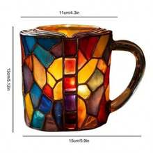 TendenciaTaza De Café De Libro Pintado En 3d - Tazas De Café De C CorazónCalidad premium - B - Ver 8