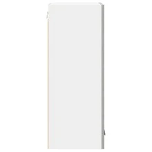 vidaXL Armoire suspendue Gris béton et Blanc 40 x 31 x 80 cm - Gris - Voir 7