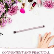 DOITOOL Brocha Doble Punta Para Maquillaje De Ojos Y Base Pincel Profesional De Cosmticos Color Dorado Mate Para Difuminar Y Aplicar Sombra De Ojos Y Base - como se muestra en la figura - Ver 8