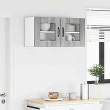vidaXL Armadio da Cucina Kalmar 2 pz Grigio Sonoma 40 x 31 x 40 cm - Grigio - Visualizzare 4