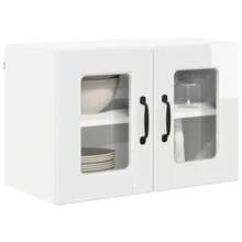 vidaXL Armoire de cuisine avec étagère Blanc brillant 60 x 31 x 40 cm - Blanc - Voir 3