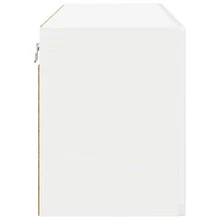 vidaXL Armoire de cuisine avec étagère Blanc brillant 60 x 31 x 40 cm - Blanc - Voir 7