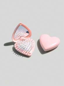 1pc Cute Portable Heart-Shaped Foldable Air Cushion Comb