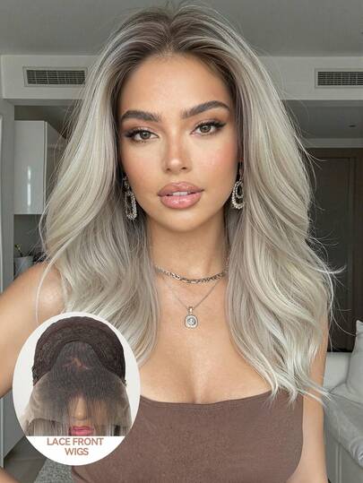 长款波浪铜棕色13x4高清蕾丝前假发 - 无胶高清蕾丝，预拔发际线，耐热合成纤维，适合日常及派对佩戴，16英寸