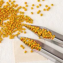 迷你珠子铲，不锈钢珠宝铲工具 - 便携式珠子宝石制作套装，带铲子，适用于DIY串珠、珠宝制作、珠子分类、专业及业余爱好 - 兼容珠子、合成宝石、树脂艺术用品