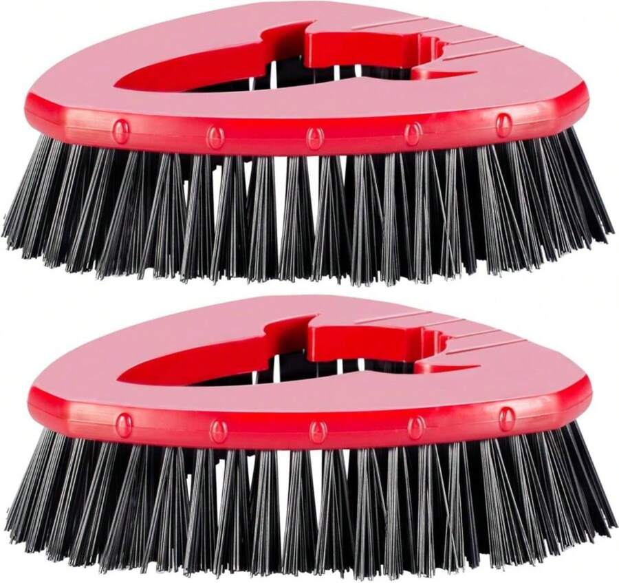 [2 Pack] Scrub Brushes, Floor Cleaning Brush Scrubber Replacements Compatible For O Cedar EasyWring 1-Tank Spin Mop System, Scrub Brush Attachment For Cleaning Bathroom, Kitchen, Tub And Tile - MàuC - Xem 1