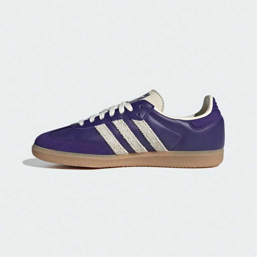 Adidas Wmns Samba OG 'Maroon Cream White Gold'IH3979 Christmas Gift | Retro Heritage Style, Timeless Silhouette - 寶藍色 - 查看 1
