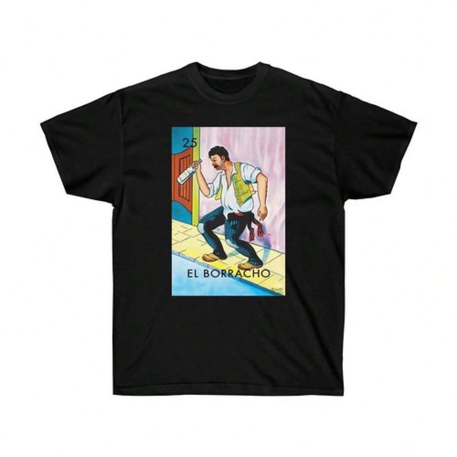 Ultra Cotton T-Shirt For Drunk Men - 黑色 - 查看 1