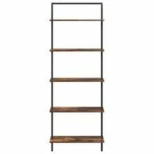 vidaXL Étagère Chêne fumé 60 x 24 x 168 cm Bois d'ingénierie - Tabac - Voir 5