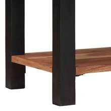 vidaXL Étagère Marron 50 x 30 x 75 cm Bois d'Acacia Massif - Tabac - Voir 9