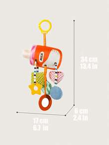 Quderbel 婴儿安抚娃娃毛绒挂件，儿童摇铃床铃风铃，婴儿座椅床健身架汽车挂饰，适合0-3岁男孩和女孩，新年礼物 - 多 - 查看 13