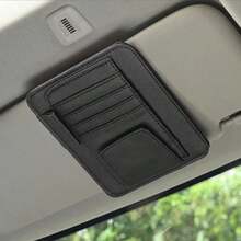 Car Sun Visor Storage Box, Multi-Pocket Business Card Holder, Sunglasses Rack, Car Interior Accessories - 2 - View 3