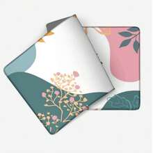 1pc Minimalist Floral Plant Illustration Mouse Pad, Soft Color Healing Fresh Style Large Desk Mat, Non-Slip Keyboard Pad For Office & Study - Rectangle - View 4