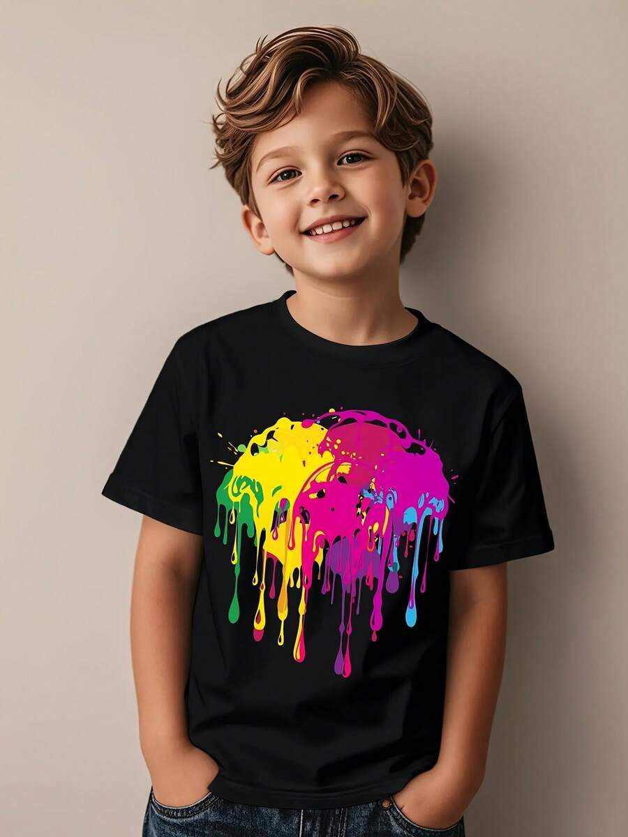 Young Boys T-Shirts - Black - View 1