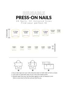 24片法式奶牛纹美甲贴纸，闪亮3D装饰假脚趾甲，短方形美甲套装，包含1张贴纸和1个迷你指甲锉，适合日常美甲用品 - 彩色 - 查看 4