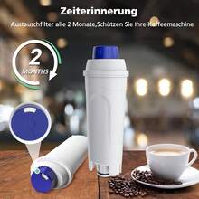 Pack Of 4 Water Filters For Delonghi Replacement Filters DLS C002 ECAM ESAM ETAM - 白色 - 查看 6