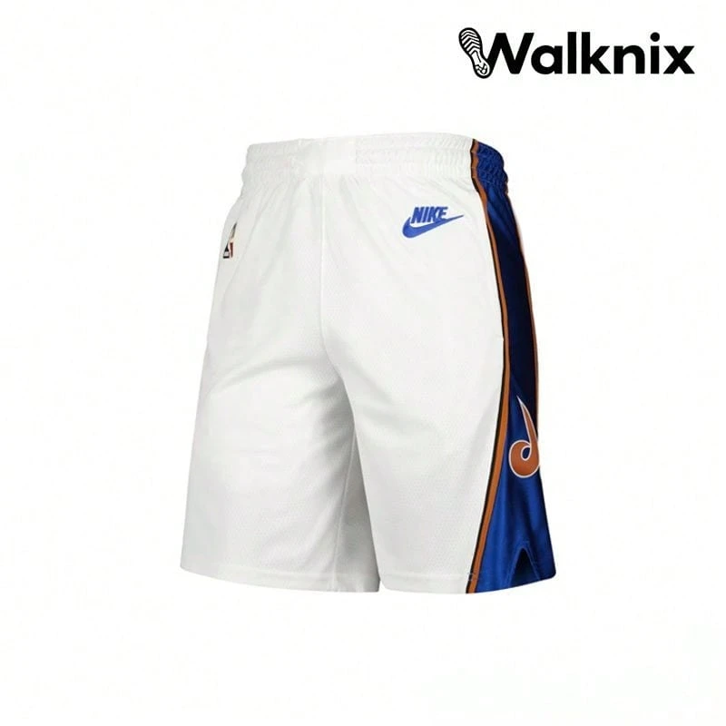 Nike Colorblock Basketball Shorts 22-23 Season Wizards White Blue Bottoms Men - Nhiều màu - Xem 1