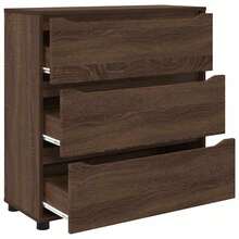 vidaXL Armoire de rangement Chêne Marron 80 x 31 x 81 cm - Tabac - Voir 7