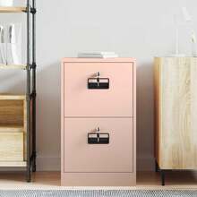 vidaXL Armadietto per  Rosa 44 x 50 x 106,5 cm Acciaio Laminato al Freddo - Rosa - Visualizzare 4