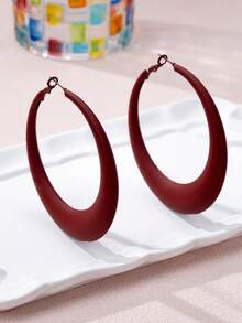 1 Pasang Anting Geometris Retro Serbaguna 6-in-1 yang Modis - Perak - View 2