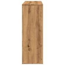 vidaXL Bibliothèque/Séparateur de pièce chêne artisanal 100x33x94,5 cm - Tabac - Voir 5