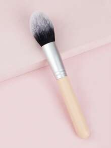 多功能散粉刷 - 液体散粉修容腮红刷 多功能刷 优质合成纤维密实刷毛 化妆品 - 藕粉色 - 查看 2