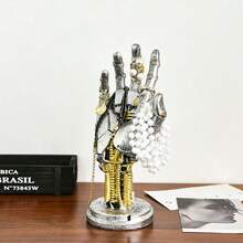 1 pieza Soporte artesanal de controlador de juego de robot 3D estilo cyberpunk, soporte de consola de juegos, decoración central, adecuado para oficina, decoración del hogar, regalo de cumpleaños, recuerdos de fiesta, decoración de habitación perfecta y regalo - Multicolor - Ver 8