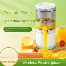 This Dual-Color Juicer Features USB Charging, Easy-To-Use Button Controls, A Detachable Cup, And An Automatic Juice Separator-Making It An Ideal Choice For Making Fresh Juice And A Perfect Holiday Gift. - Green - View 6