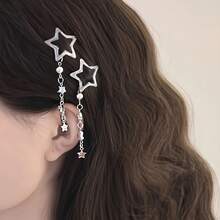 Tassel Hair Clip Set |   Hollow Out Design, Sequin Decoration, Cute Bohemian Style, Fashionable Side Clip Style Women's Hair Accessories - 2 cái - Xem 12