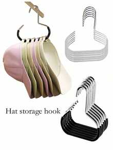 1/5/10 pezzi Portacappelli, Portacappelli da parete salvaspazio, Portacappelli multifunzionale da appendere, Accessorio per armadio, Può essere utilizzato per riporre cinture, cravatte, sciarpe, gilet, cappelli, reggiseni, scarpe, vestiti, pantaloni, jeans, stivali, gonne, adatto per dormitorio/camera da letto di casa, Scaffale di stoccaggio, Organizer, Stoccaggio domestico - Multicolore - Visualizzare 12