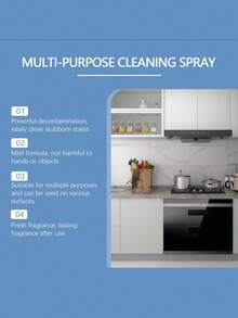 Kitchen Foaming Cleaner - Degreases And Deodorizes Various Surfaces, Suitable For Stove, Cookware And More - Multicolor - View 2