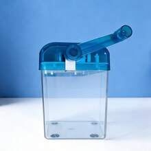 Portable Manual Paper Shredder, Mini Paper Cutter, Suitable For Home And Desktop Stationery - Blue - View 5