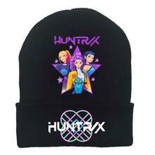 1pc KPOP Witch Hunting Girl Group Knitted Beanie, Cartoon Print Cuffed Warm Winter Hat, Suitable For Outdoor Use - Multicolor - View 15