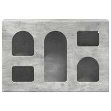 vidaXL Wandschrank, Betongrau, 60 x 20 x 40 cm, Holzwerkstoff - Grau - Übersicht 2