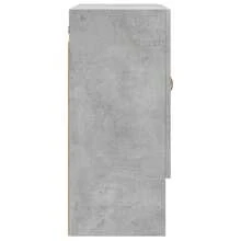 vidaXL Armadio murale grigio cemento 60x31x70 cm ingegneria del legno - Grigio - Visualizzare 7