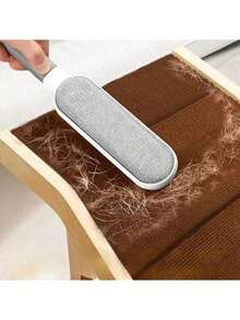 1pc Reusable Dust Brush, Double-Sided Pet Hair Remover, Manual Static Cling Lint Brush, Suitable For Cats, Clothes, Sofa, Furniture, Bedding, Carpet Cleaning, Durable Polypropylene Material, No Power Required - Multicolor - View 5