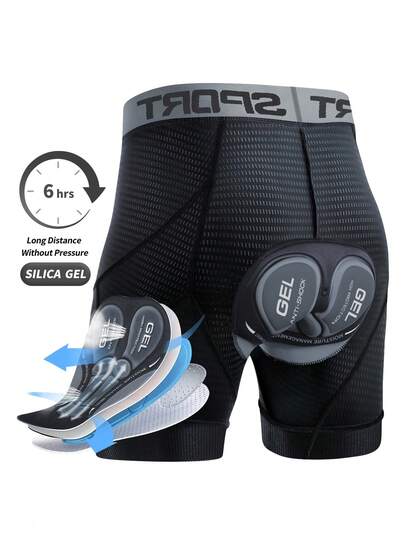 Pantalones cortos de ciclismo para hombres, pantalones cortos ajustados de compresión, diseño de moda - ropa interior y exterior, transpirables, adecuados para ciclismo, correr, gimnasio, equipo de ciclismo deportivo