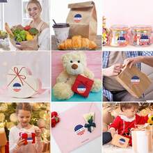 500 miếng/cuộn Hình dán ngôi sao và cờ xanh, hình tròn 1 inch, thích hợp trang trí sổ lưu niệm, nhật ký, DIY, phù hợp sử dụng hàng ngày và các bữa tiệc, chất liệu PVC chống thấm nước. - Nhiều màu - Xem 2