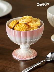 Dengcoo 1pc Dessert Bowl, Snacks Cup, Fruit Tray, Serving Plate, Mermaid Shaped Dish Bowl, Ice Cream Cup For Trifle Parfait Sundae And Nuts, Home/Kitchen/Office - Cup - View 7