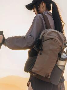 New Outdoor Hiking Backpack, Large Capacity, Lightweight, Convenient Trekking Backpack, Sports Dual-Shoulder Bag, Waterproof, Wear-Resistant, Suitable For Hiking, Travel, Camping, Leisure, Unisex, Campus - Pink - View 4